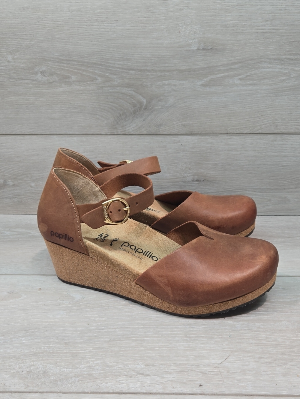 Papullio By Birkenstock Women Mary Jane Clog Wedge Sandals Shoes 42/11 Narrow